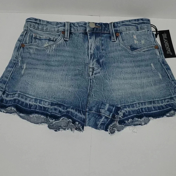 BLANK NYC "The Lenox" High Rise Cut Off Jean Shorts NWT Size 26 - Picture 5 of 9